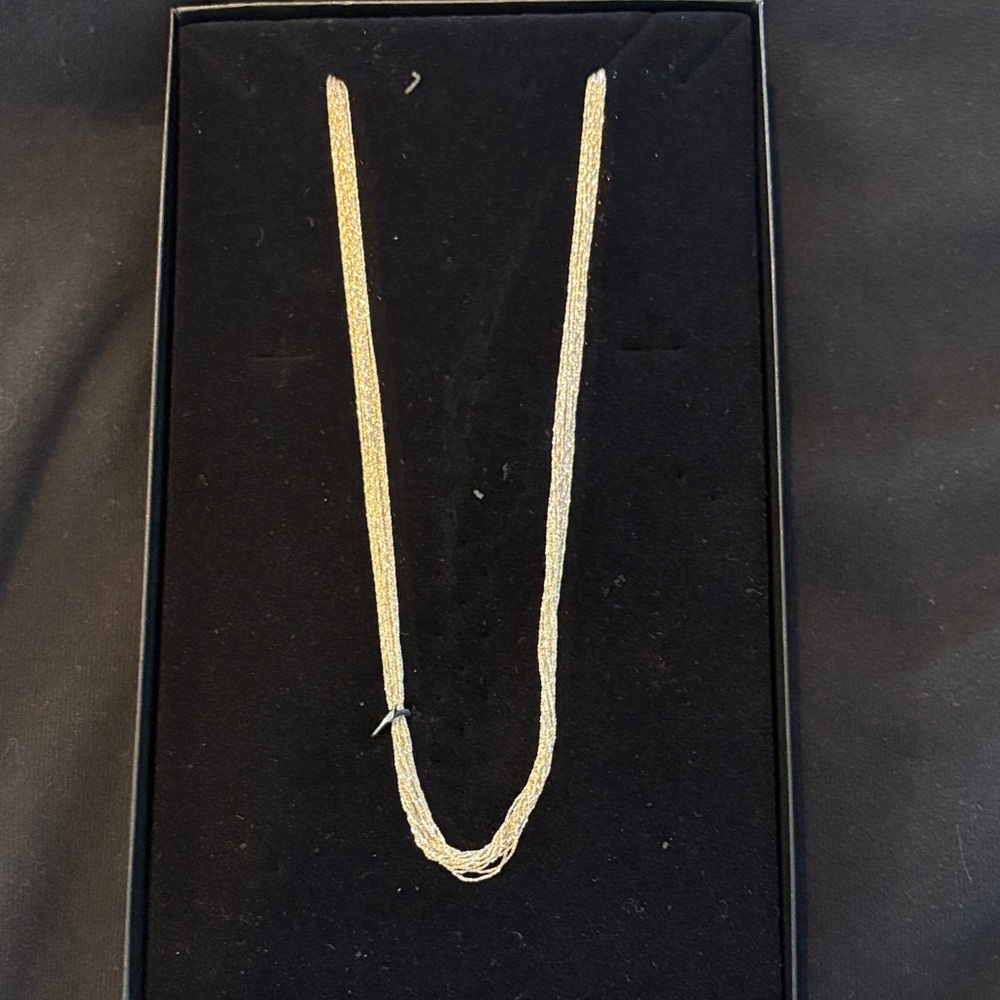 36” Silver Stand Necklace